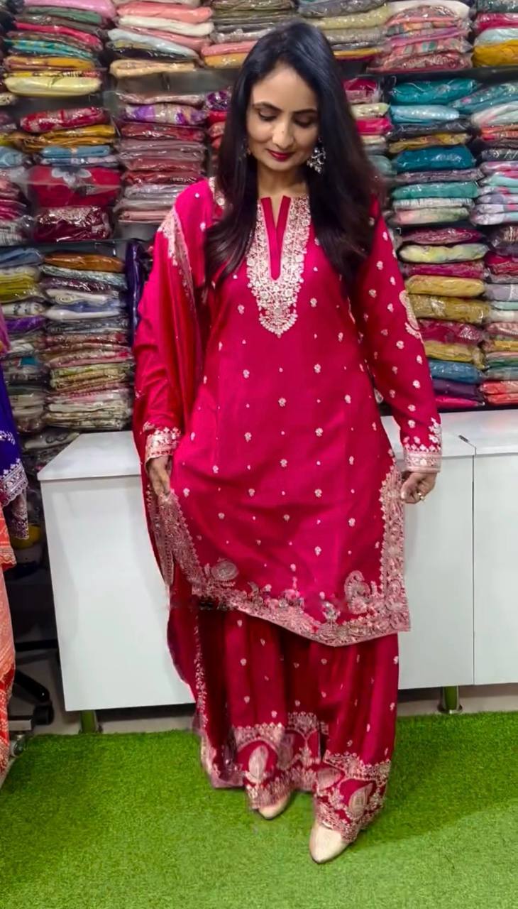 Premium Pakistani Pink Suit Set