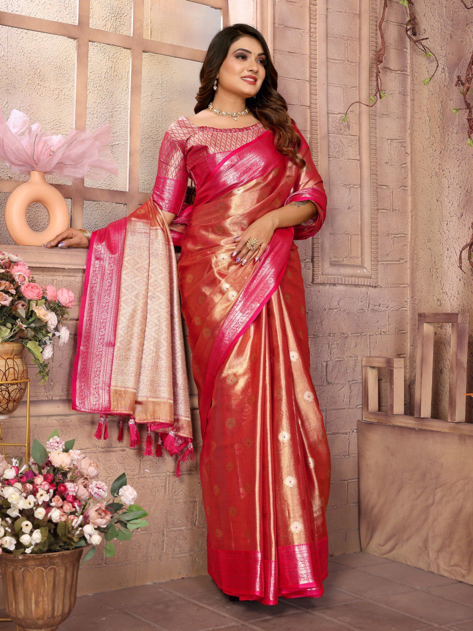 Ethnic Woven Design Zari Art Silk Banarasi Saree