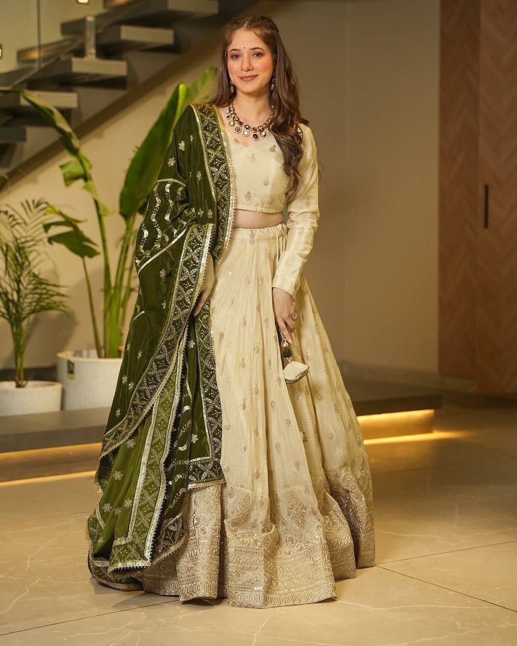 zahreen ethnic cosmos lehenga set