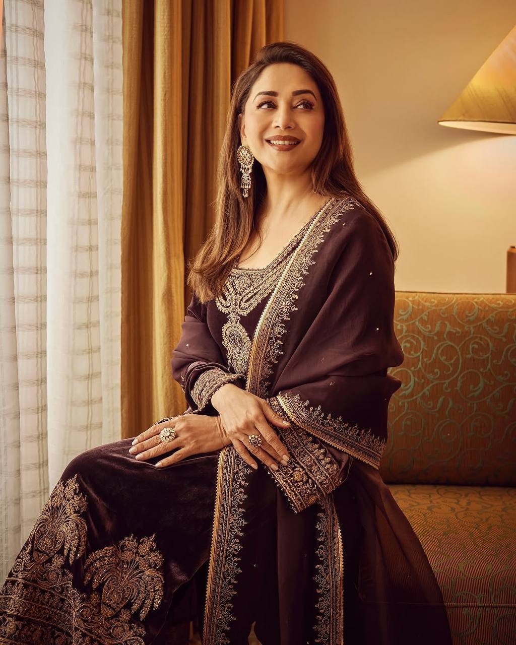 Heavy Chinon Silk Embroidered Suit Set with Dupatta – Fully Stitched Partywear Ethnic Outfit for Women