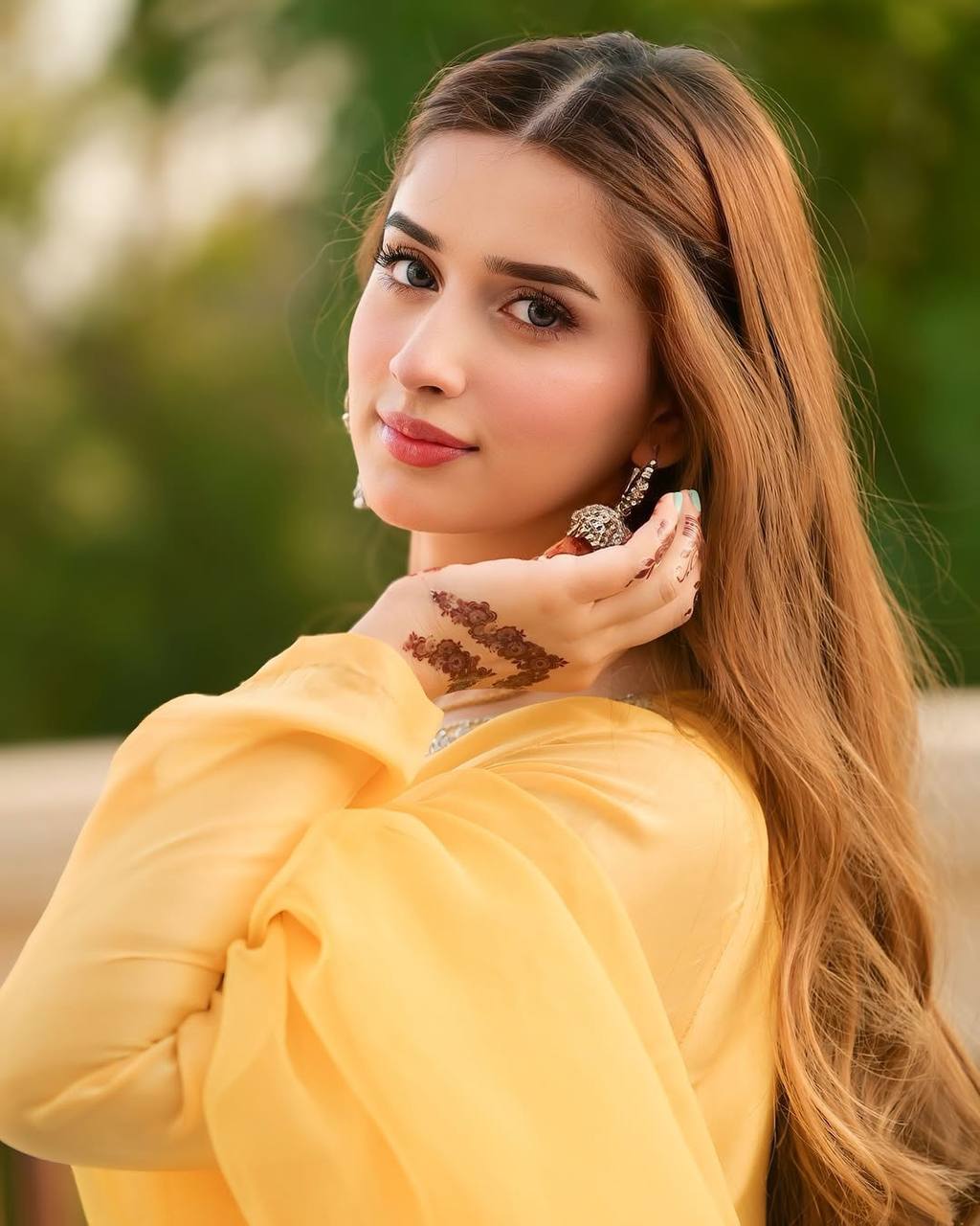 Faux Georgette Embroidered Yellow Suit with Farshi Pant and Dupatta – Fully Stitched Handwork Ethnic Set