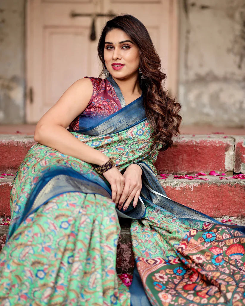 Pure Silk Digital Printed Casual Wear Special Saree