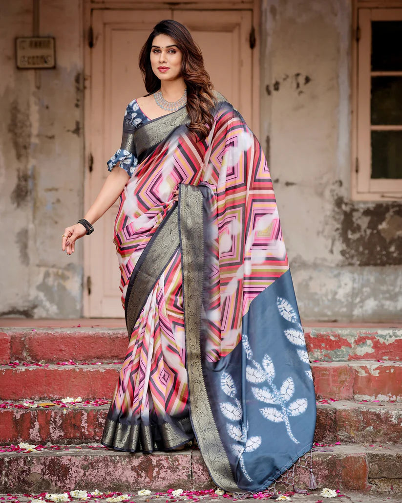 Pure Silk Digital Printed Occasions Wear Special Saree