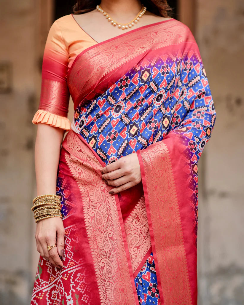 Impressive Look Pure Silk Digital Printed Saree