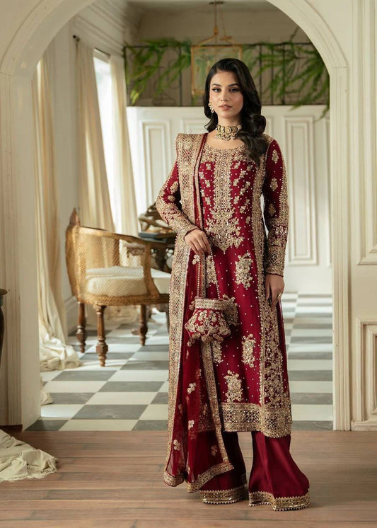 Faux Georgette Moti Work with Thread Embroidery Pakistani Suit