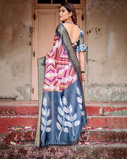 Pure Silk Digital Printed Occasions Wear Special Saree