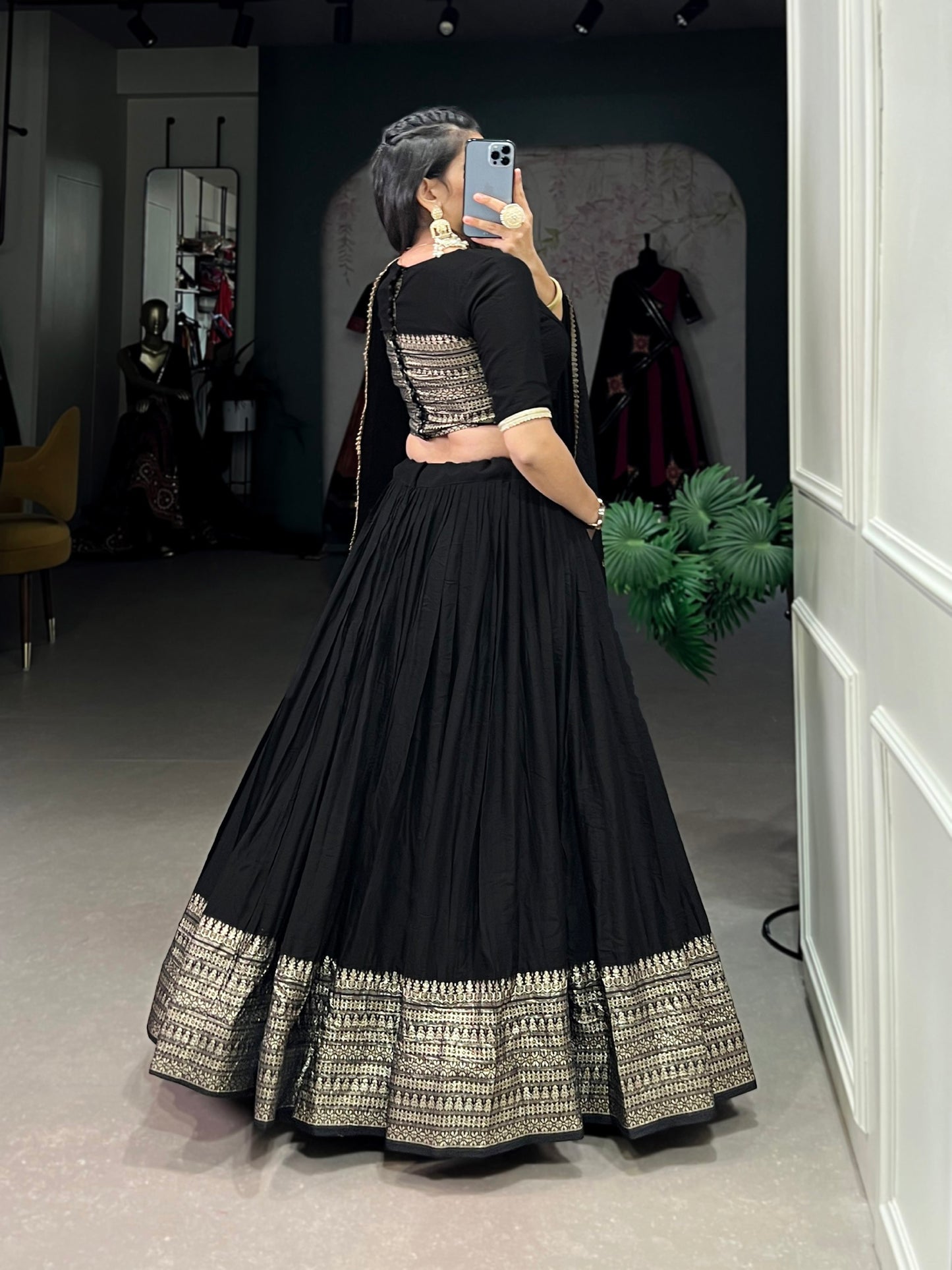 Classy Black Designer festive wear Lehenga Choli